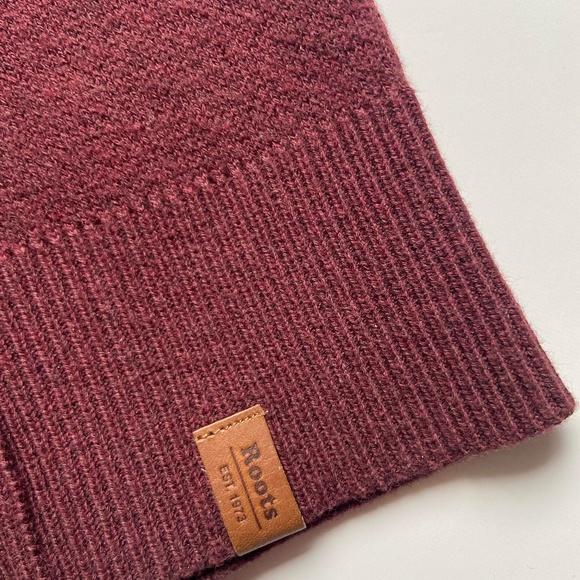 HOLIDAY PARTY NWT ROOTS SWEATER DRESS BURGUNDY CABINCORE COZY MODEST LOOSE FIT - Picture 5 of 12